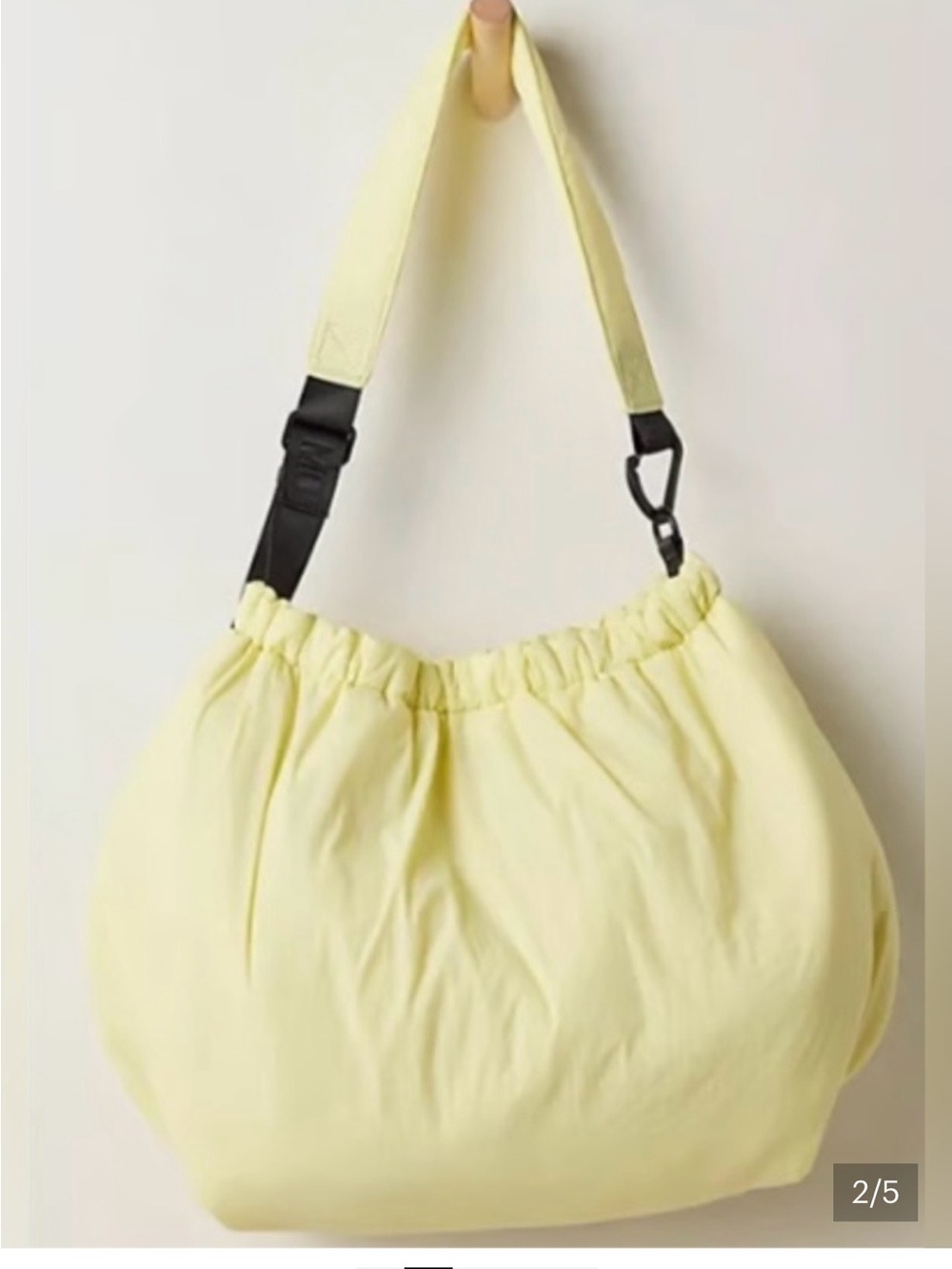 Free People Movement Rest Day Carryall Tote - Day Light Yellow NWT